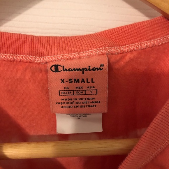 Champion Pink Tie Due Cropped T Shirt - Picture 2 of 4